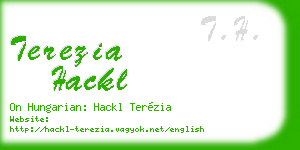 terezia hackl business card