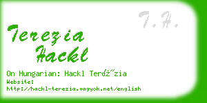 terezia hackl business card